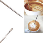 Baristické pero / kovové pero na zdobení kávy – oboustranné