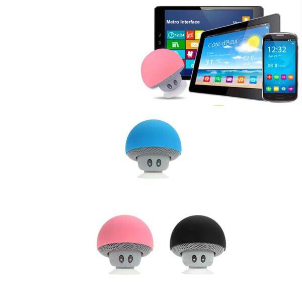 Bluetooth reproduktor / voděodolný reproduktor, styl houba – 3 barvy