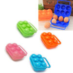 Cestovní box na vejce / plastový obal na vajíčka – na 6 vajec, náhodná barva