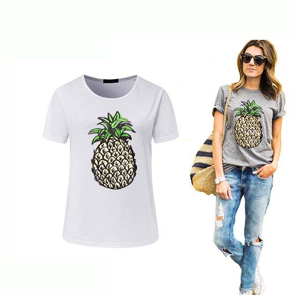 Dámské tričko / tričko s potiskem ananas – 2 barvy, S-XL
