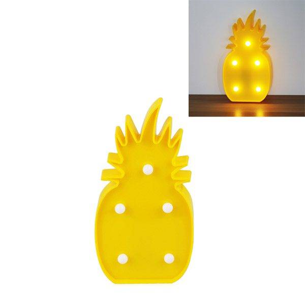 Dětská lampička 3D / LED světlo, styl ananas – 25 cm