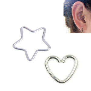 Originální šperk / univerzální piercing do ucha – 2 motivy