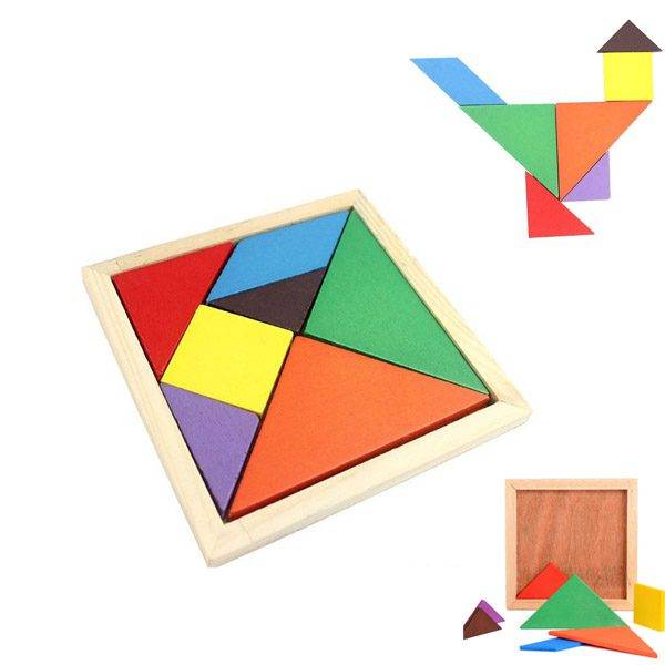 Puzzle pro děti / dřevěná skládačka, 11 x 11 cm