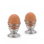 Stojan na vajíčko / kovový držák na vejce – styl spirála