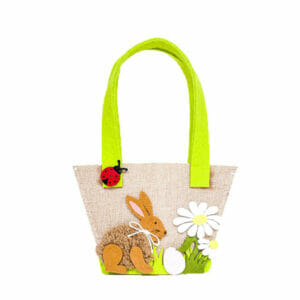 Velikonoční košík / dárková taška s uchy, 20 x 15 cm