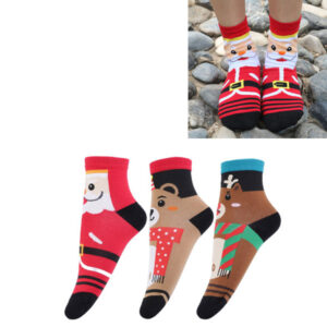 Veselé ponožky / vánoční ponožky – univerzální velikost, 3 motivy